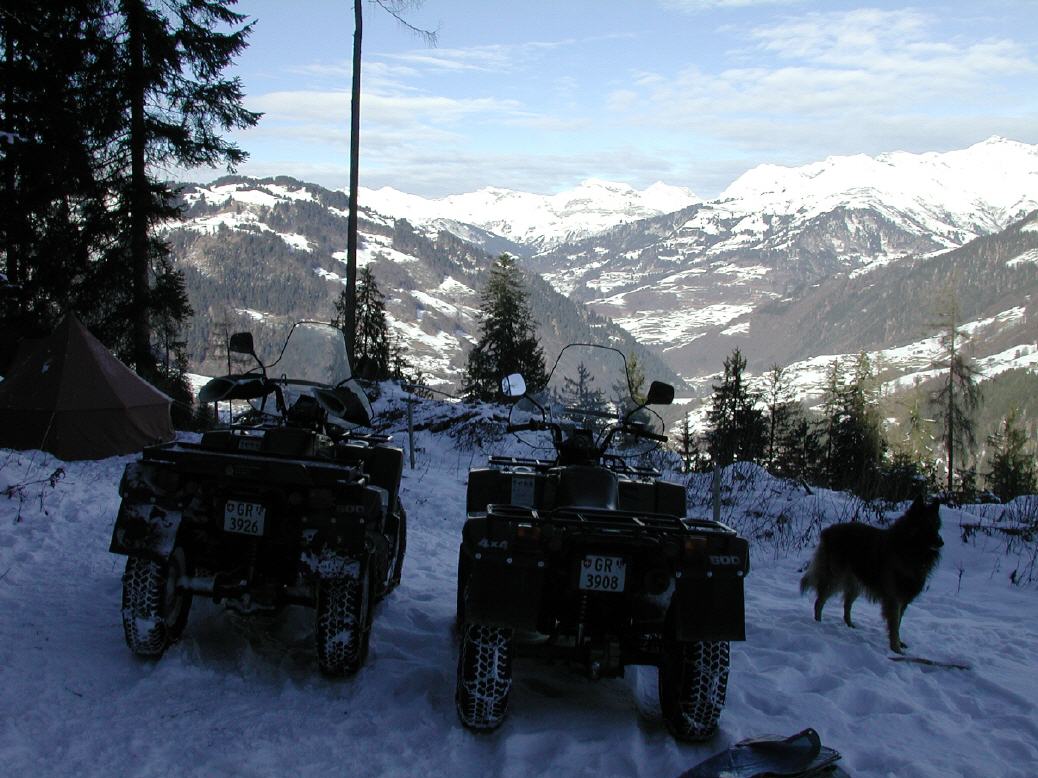 Neujahr mit Freicamping in den Bündner Bergen